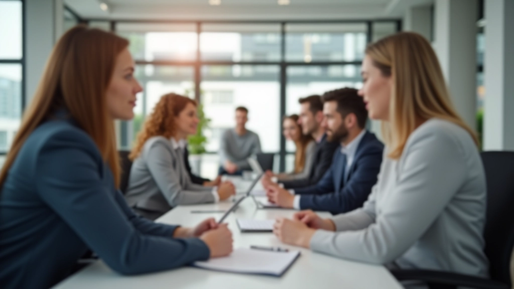 Diverse Gruppe von Fachkräften in modernem Büro, verschiedene Nationalitäten, Team-Umfeld, repräsentiert internationale Zusammenarbeit