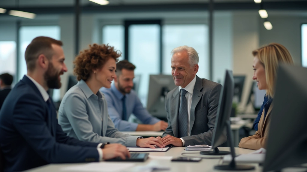 Arbeitende Menschen verschiedenen Alters in modernem Büro, zeigt Generationenvielfalt am Arbeitsplatz